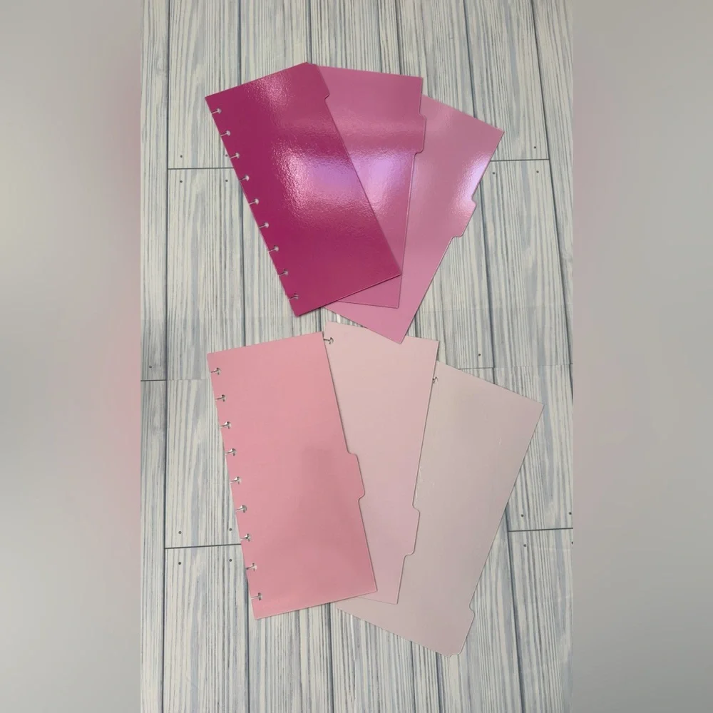 skinny classic planner size Tab Dividers pink hues color